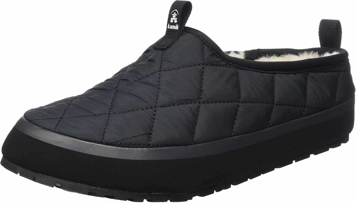 Kamik Men's Puffy Slippers,Black,11
