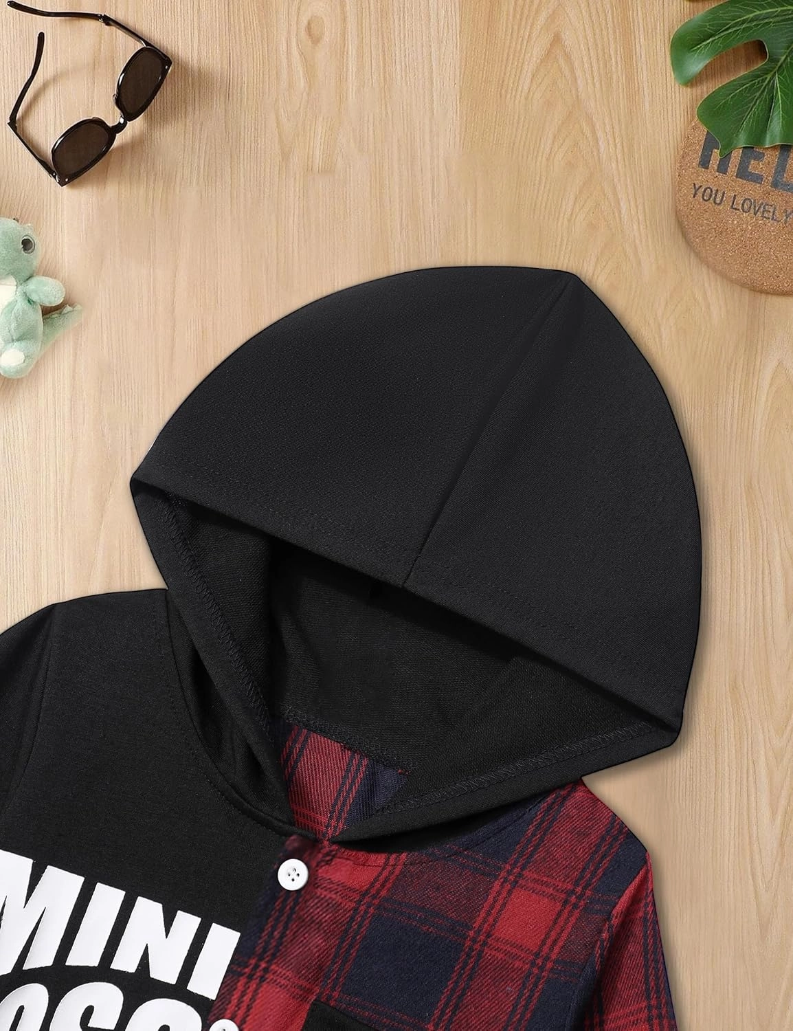 KANGKANG Toddler Boy Clothes Plaid Long Sleeve Hoodie Sweatshirt   Pants 2pcs Fall Winter Boys Outfit Set