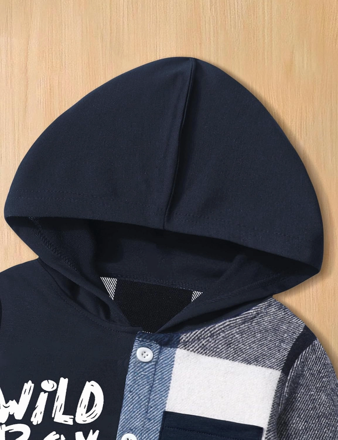 KANGKANG Toddler Boy Clothes Plaid Long Sleeve Hoodie Sweatshirt   Pants 2pcs Fall Winter Boys Outfit Set