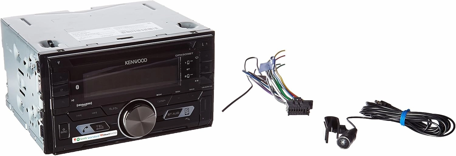 Kenwood DPX503BT Double DIN Bluetooth CD AM/FM USB Car Audio Receiver