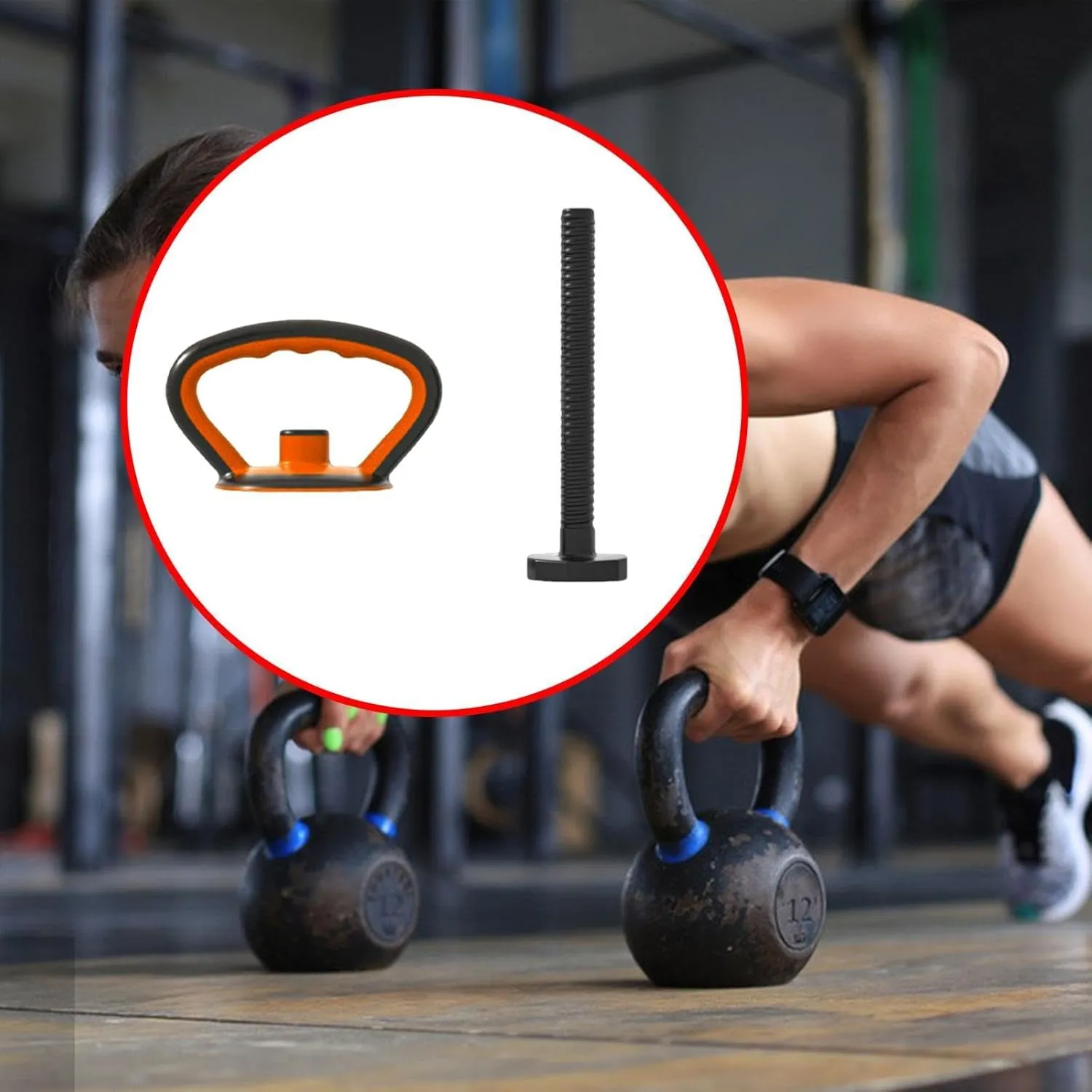 Kettlebell Handle Weight Grip Portable Multifunction Kettlebell Grip Grip Handle for Travel Weightlifting Gym Gym Bag Sports