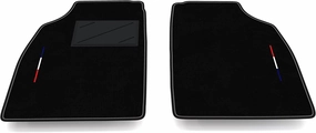 Kit Floor Mats Compatible with Ligier JS60 | Carpeted Carpet Set, France Flag, Custom Carpet