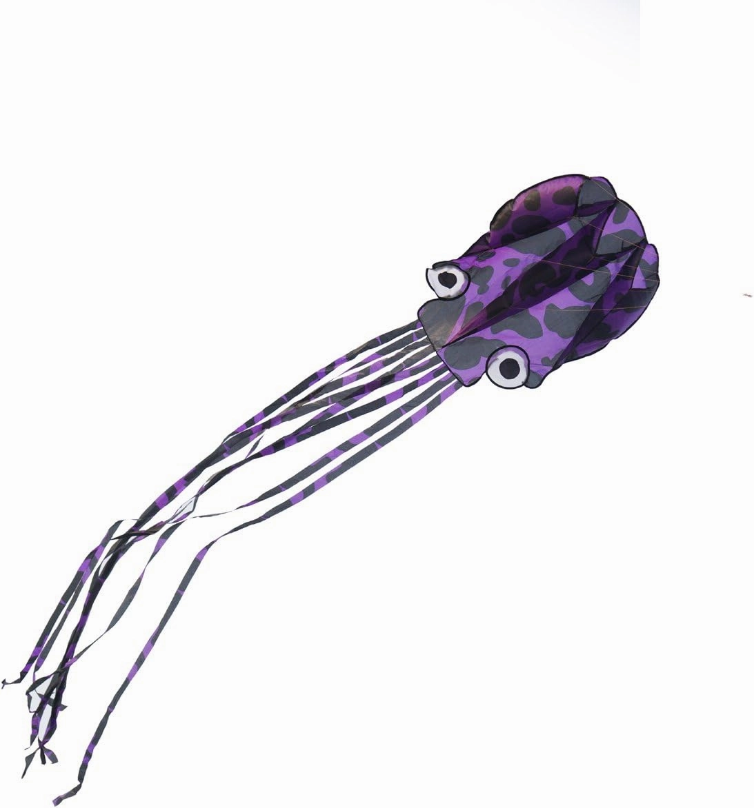 Kizh Kite Octopus Large Frameless Soft Parafoil Kites 157 Inchs Long Tail Easy to Fly for Adults Kids Outdoor,Activities,Beach Trip Great Gifts to Kids Build Childhood Priceless Memories(Purple)