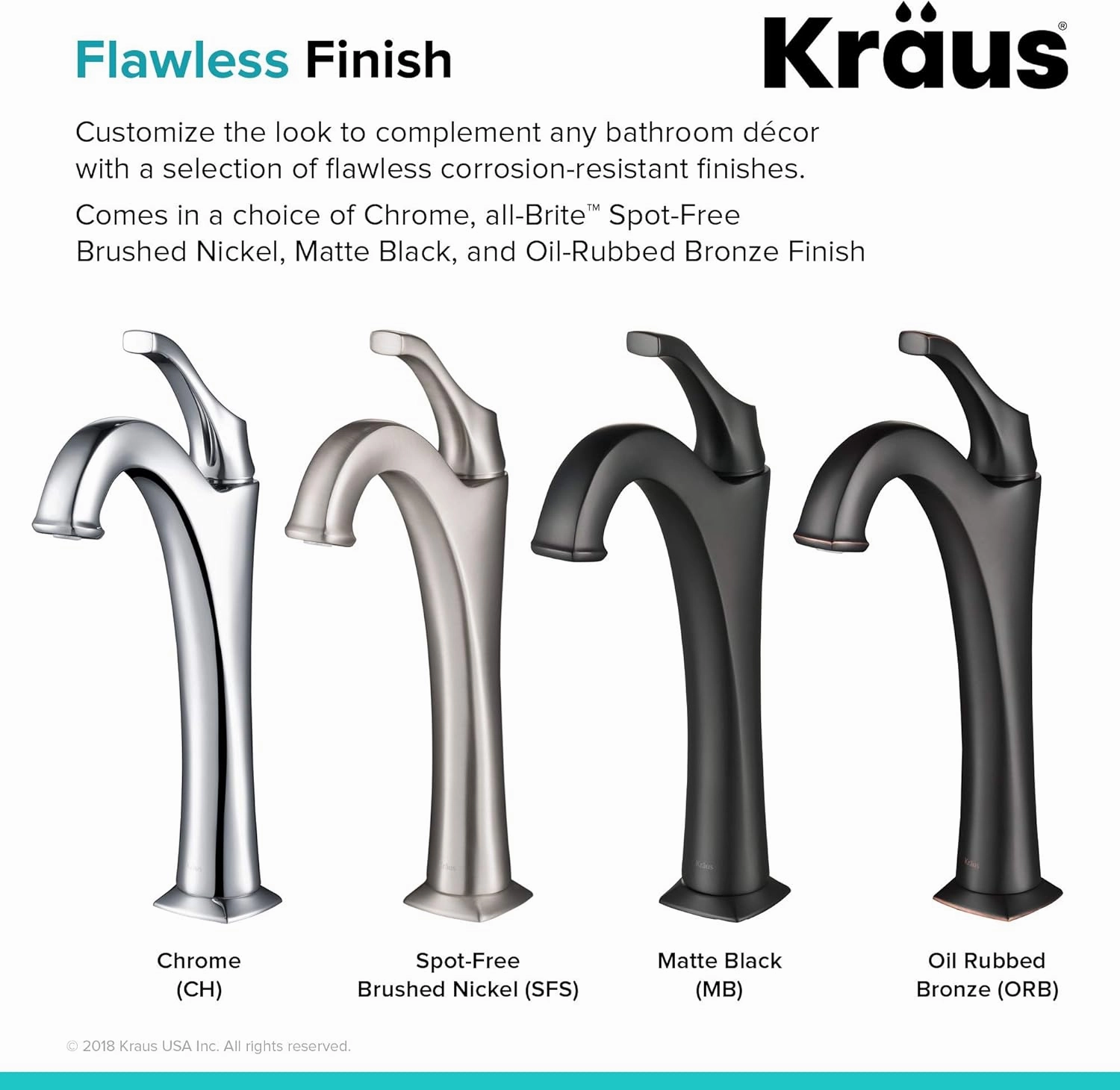 KRAUS KVF-1200SFS Arlo Single Handle Vessel Bathroom Faucet with Pop Up Drain, Spot-Free All-Brite Brushed Nickel (2 Pack)
