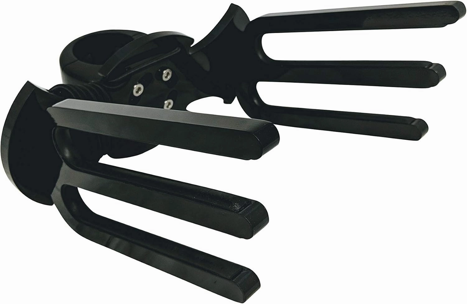 Krypt Towers Wakeboard Rack, Black Aluminum Wakeboarding Tower Holder, Adjustable Angle Base to Level with Boat, Clamp Fits Tubing Sizes: 1 3/4", 1 7/8", 2", 2 1/4", 2 3/8", 2 1/2"