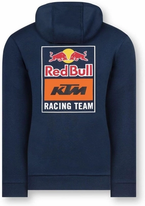 KTM Women Backprint Zip Hoodie S Navy and Orange