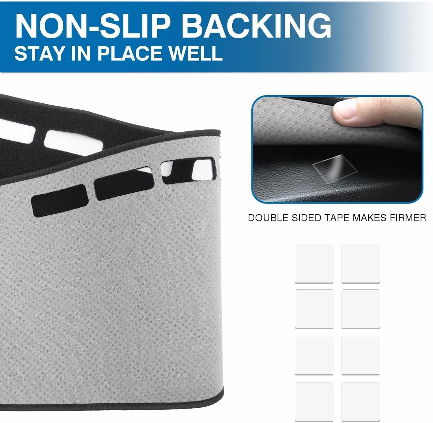 KUST Car Dash Cover for 2013-2020 Ford Fusion(S, SE, Titanium, Hybrid, Sport, Platinum, Energi) Non-Slip Center Console Dash Cover Interior for Ford Fusion Accessories Custom Fit Dash Mat Black