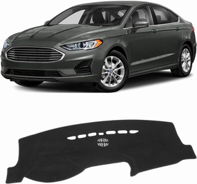KUST Car Dash Cover for 2013-2020 Ford Fusion(S, SE, Titanium, Hybrid, Sport, Platinum, Energi) Non-Slip Center Console Dash Cover Interior for Ford Fusion Accessories Custom Fit Dash Mat Black