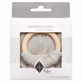 Kyte Baby Lovey Wooden Teething Ring | Oat