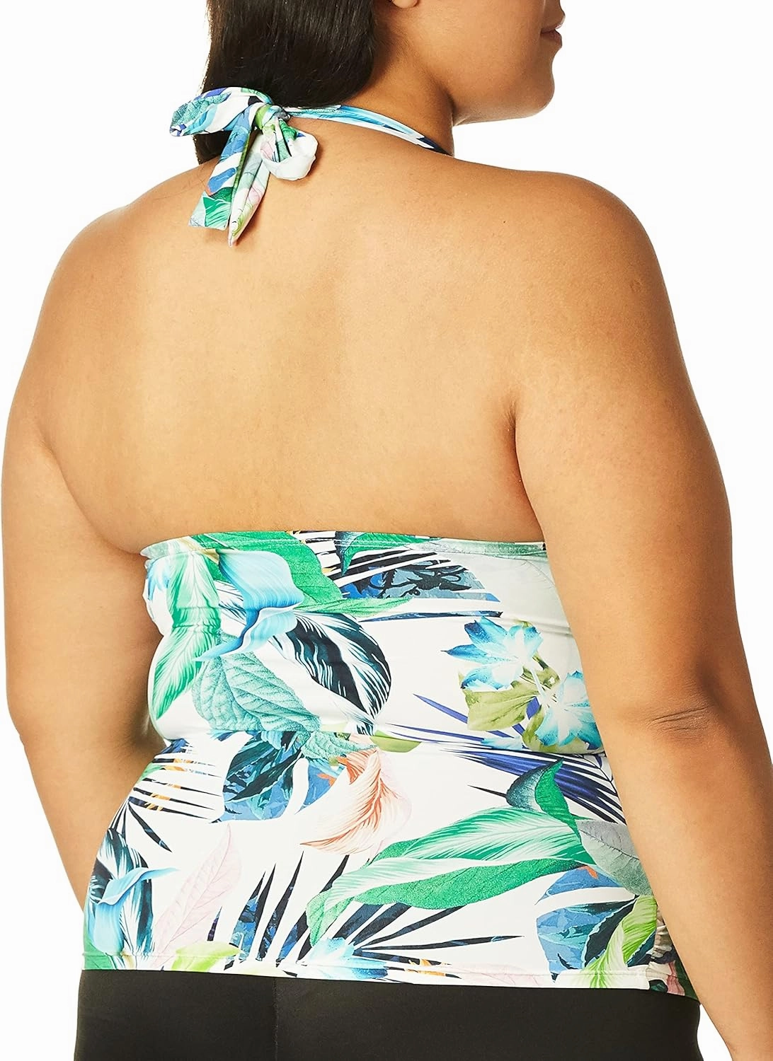 La Blanca Women's V-Neck Halter Tankini Swimsuit Top