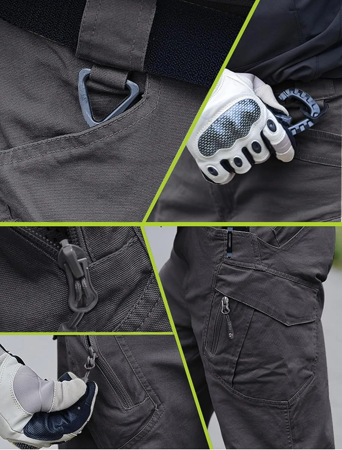 LABEYZON Men's Casual Cargo Work Pants Outdoor Lightweight Military Tactcial Pants for Men with 9 Pockets