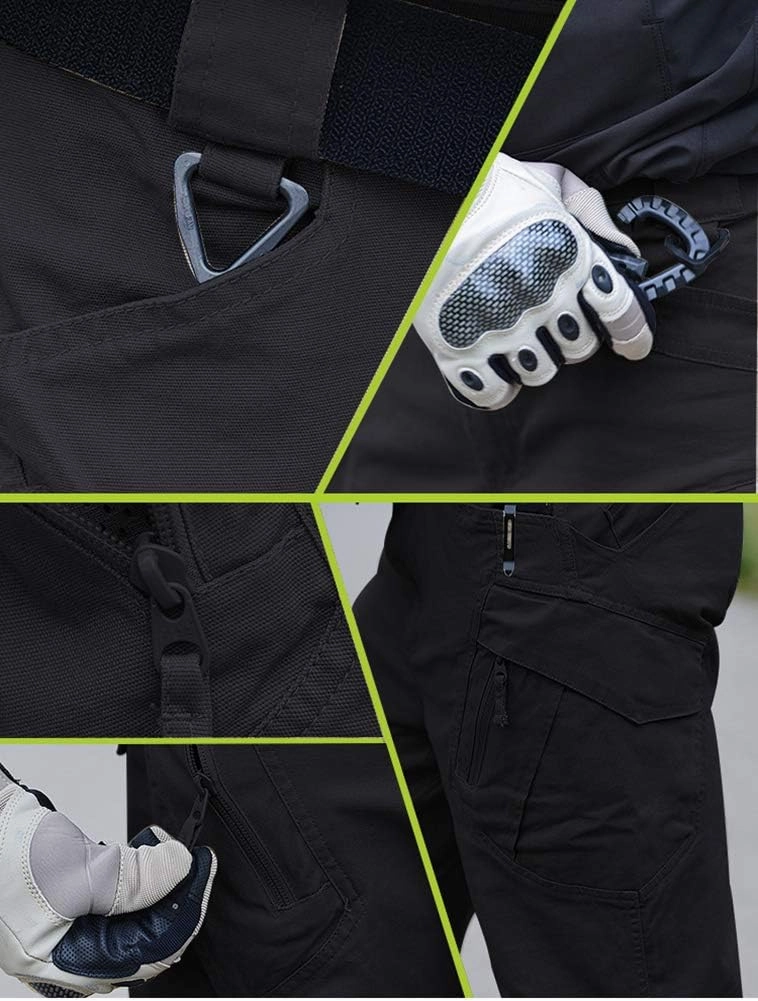 LABEYZON Men's Casual Cargo Work Pants Outdoor Lightweight Military Tactcial Pants for Men with 9 Pockets