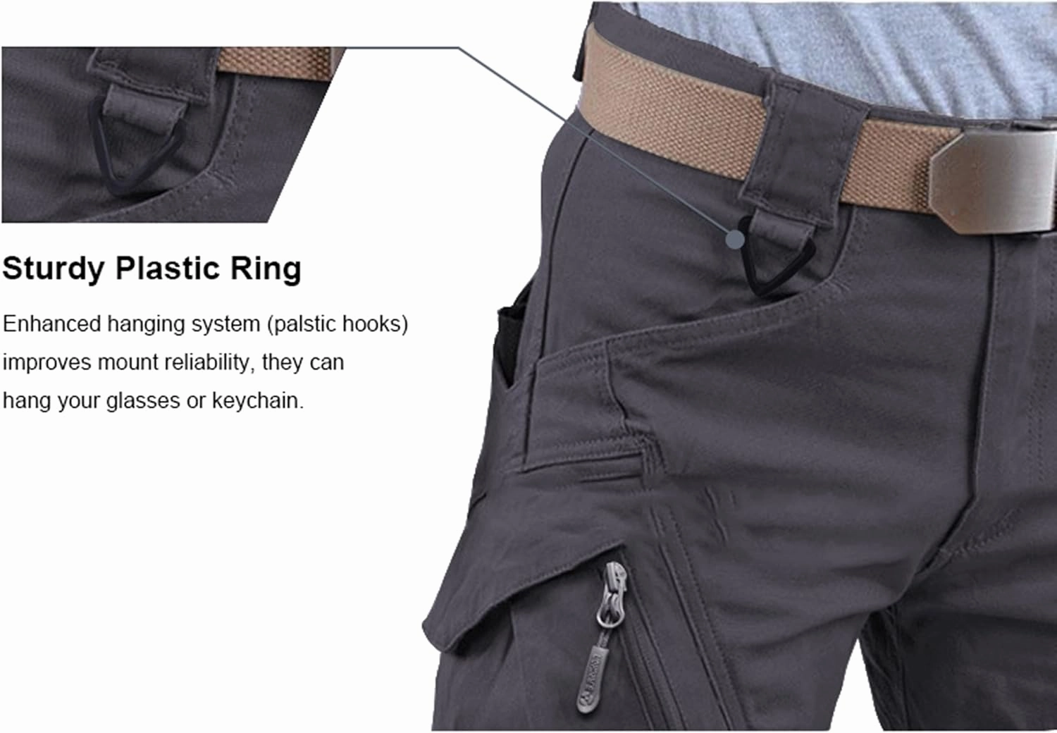 LABEYZON Men's Casual Cargo Work Pants Outdoor Lightweight Military Tactcial Pants for Men with 9 Pockets