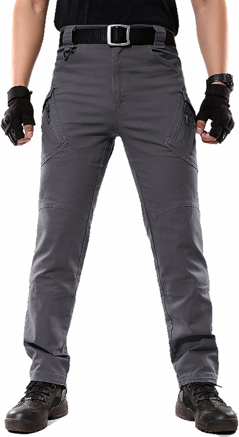 LABEYZON Men's Casual Cargo Work Pants Outdoor Lightweight Military Tactcial Pants for Men with 9 Pockets