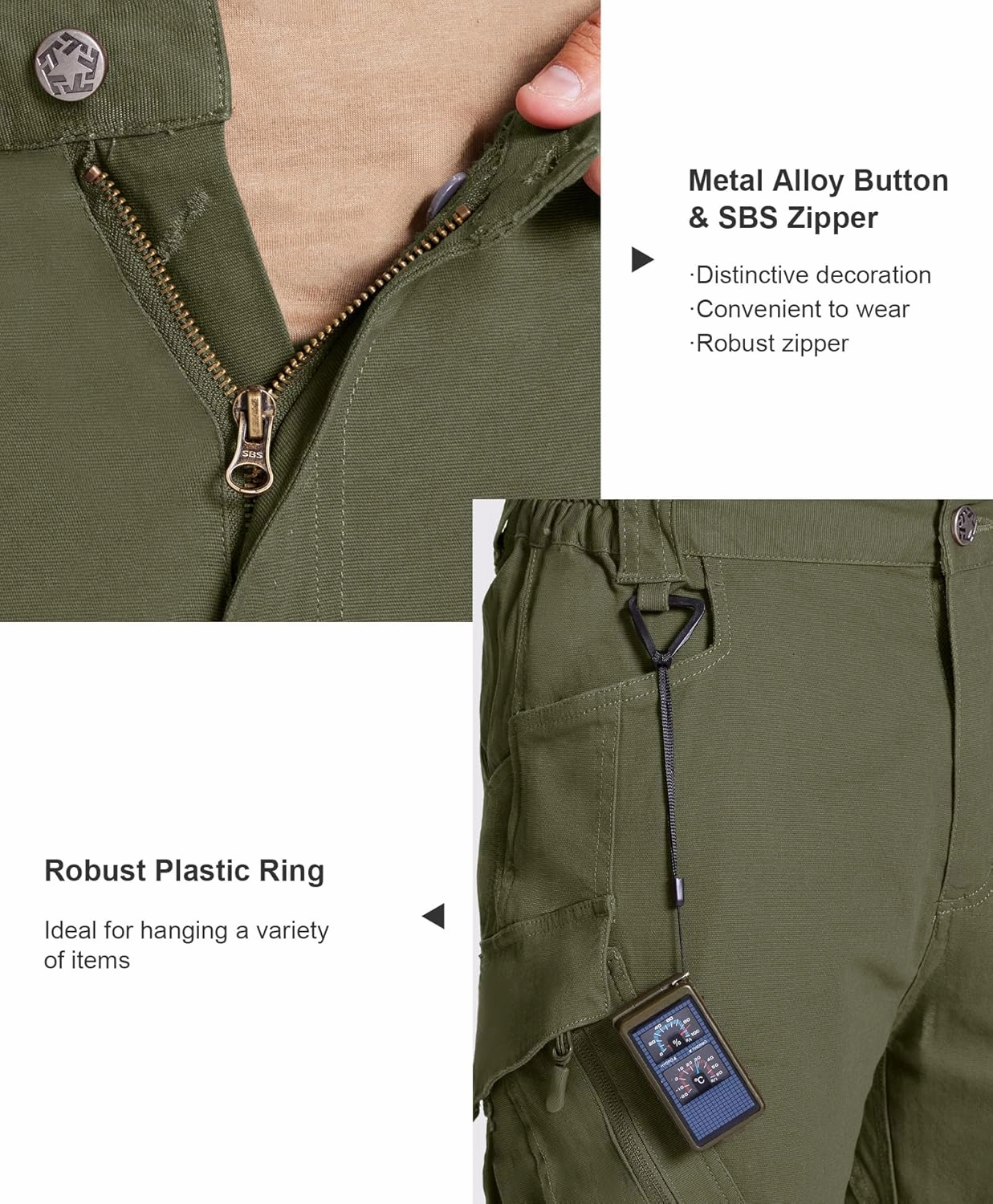 LABEYZON Men's Casual Cargo Work Pants Outdoor Lightweight Military Tactcial Pants for Men with 9 Pockets