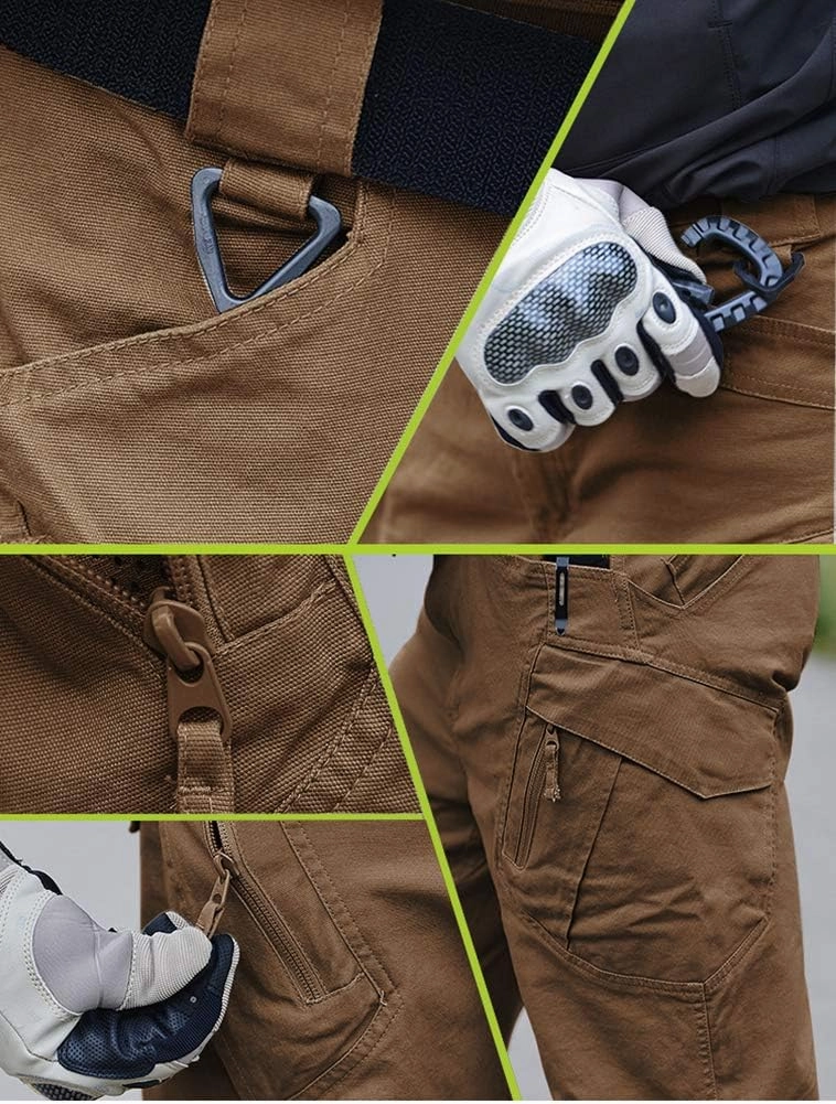LABEYZON Men's Casual Cargo Work Pants Outdoor Lightweight Military Tactcial Pants for Men with 9 Pockets