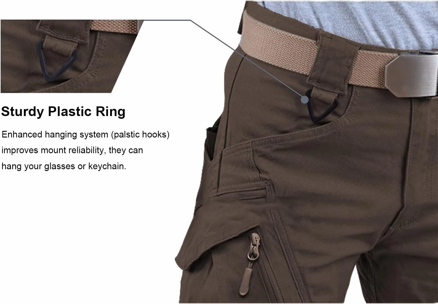 LABEYZON Men's Casual Cargo Work Pants Outdoor Lightweight Military Tactcial Pants for Men with 9 Pockets