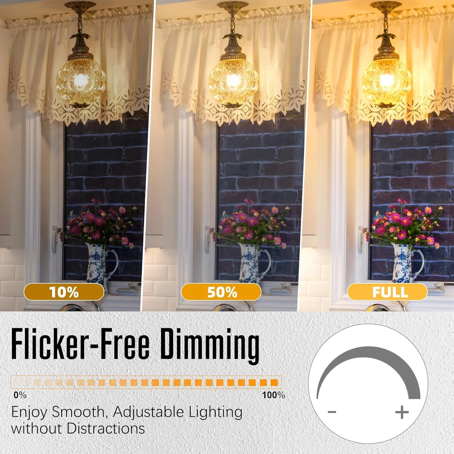 LED Edison Bulbs Dimmable, E26 Bulb 60 watt, Soft White 2700K, ST58 Vintage Light Bulbs, 90  CRI, 6W 600LM, E26 Medium Base, Clear Glass, 10 Pack