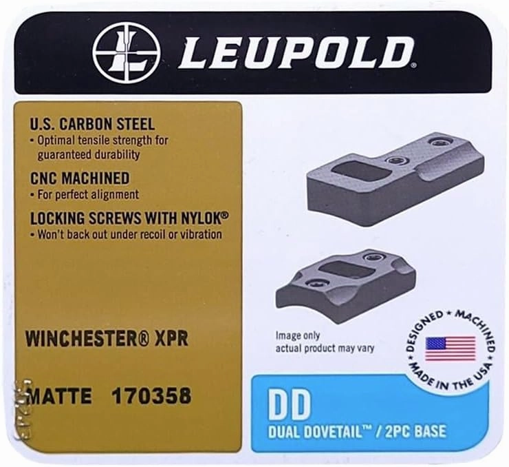 Leupold Dual Dovetail Scope Base, Winchester 70 with a Gloss Finish