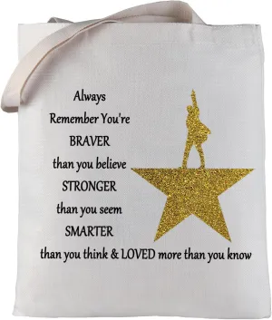LEVLO Musical Cosmetic Bag Musicals Hamilton You Are Braver Stronger Smarter Than You Think Hamilto Makeup Bag
