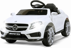 Licensed Mercedes Benz Electric Car for Kids by TOBBI,Toddler Electric Vehicle,Children Ride On Toy with Parental Remote Control/Double Doors/5 Point Safety Belt/LED Lights for Ages 3 