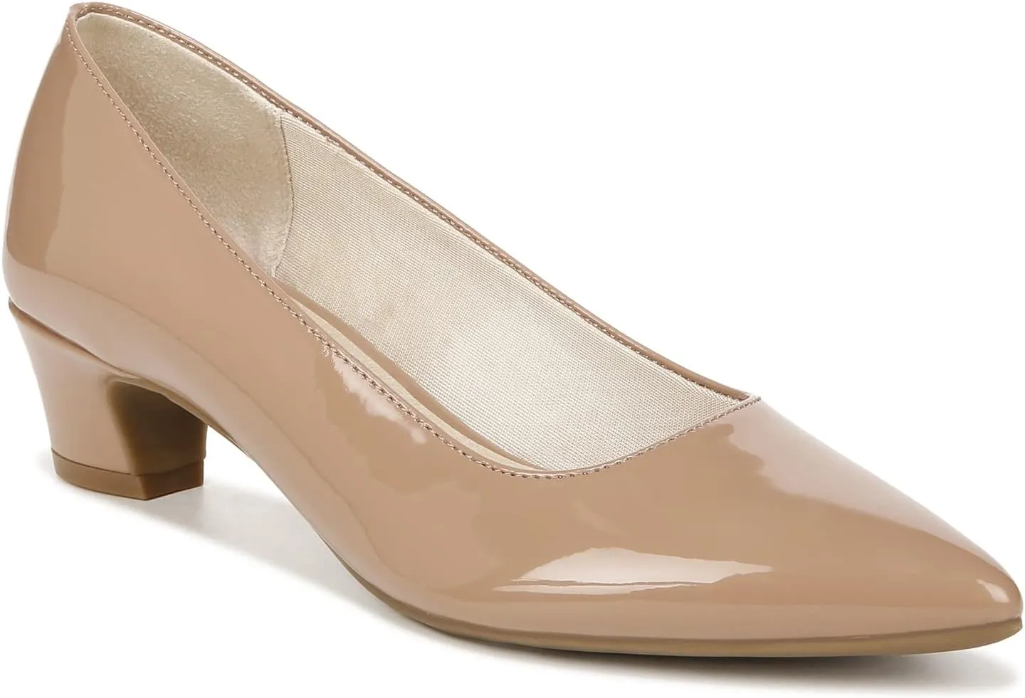 LifeStride Womens Minx Pumps Desert Nude Patent 9.5 W