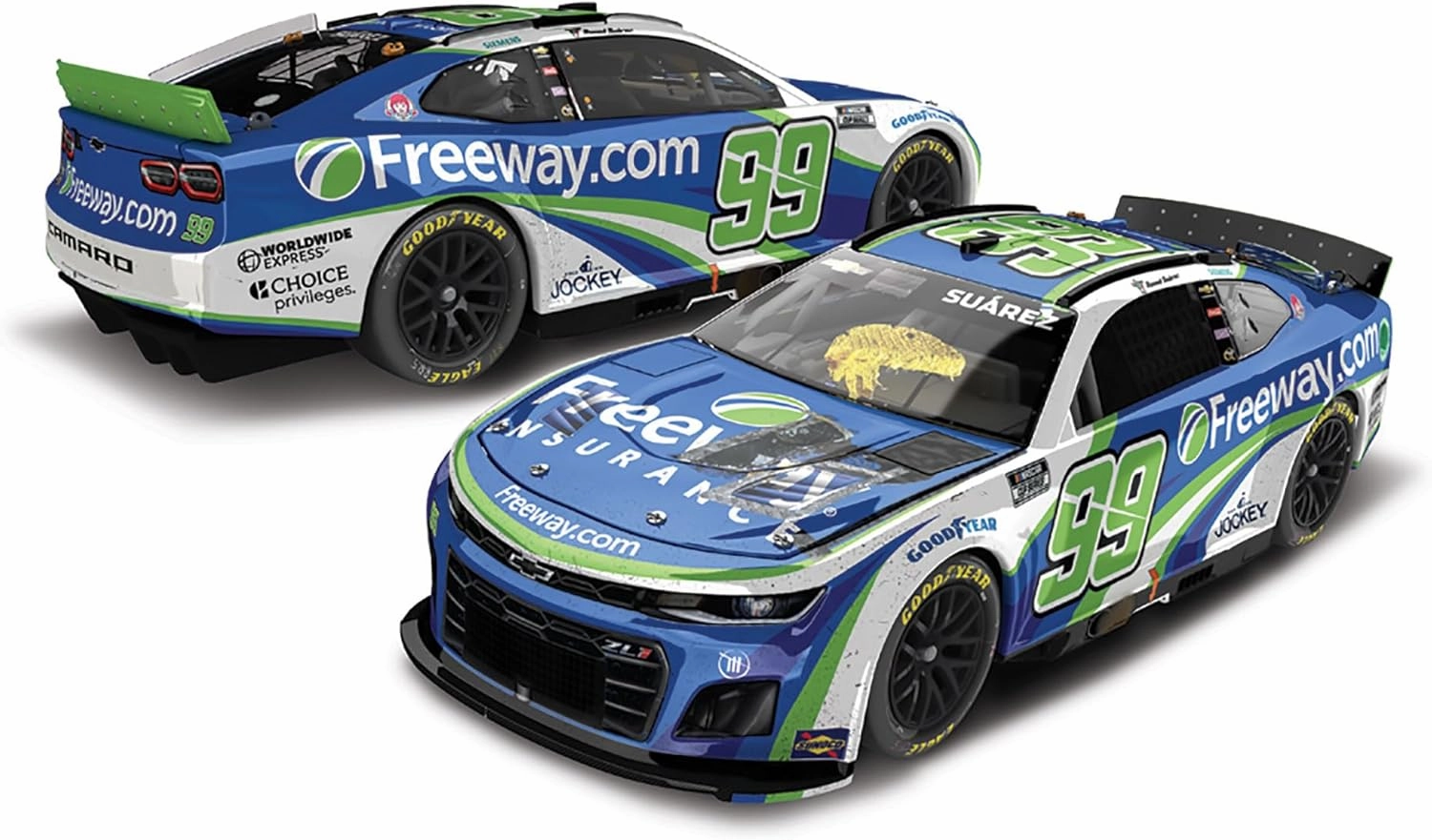 Lionel Racing Daniel Suarez 2024 Freeway Insurance Atlanta Win No. 99 ARC 1:24 Scale Diecast Car