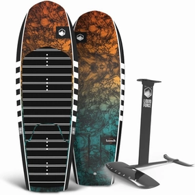Liquid Force 2025 Launch Foil Board with Flite 120 Wake Foil Kit Package