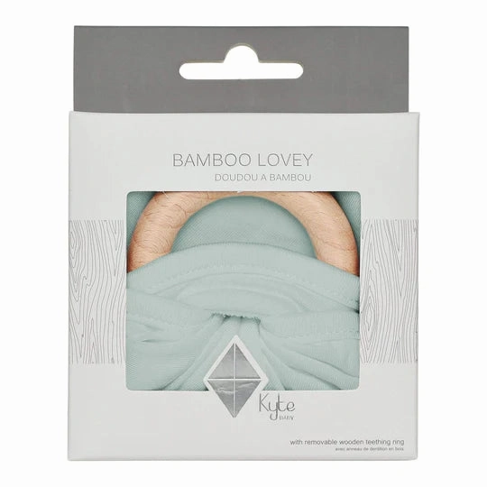 Lovey with Removable Wooden Teething Ring