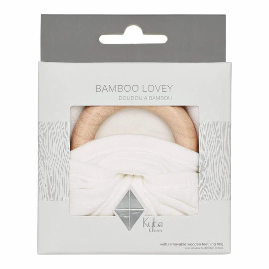 Lovey with Removable Wooden Teething Ring