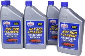 Lucas Oil 10688 Hot Rod & Classic Car SAE 10W-40 Motor Oil - 1 Quart (Pack of 6)