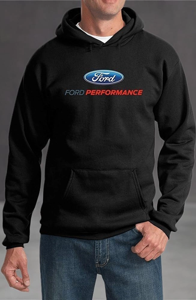 Lucky Ride Ford Performance Racing Hooded Sweatshirt Pullover Ford Motor power Men's Hoodie