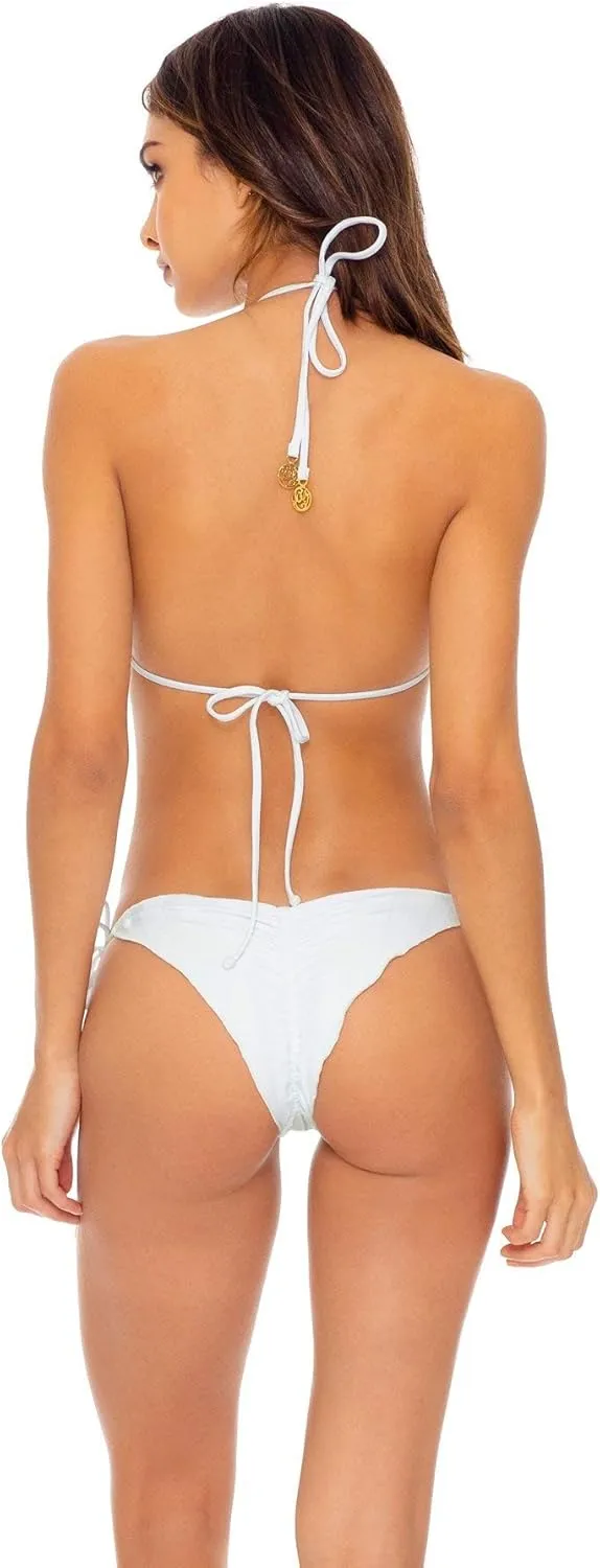Luli Fama Party Pink Bachelorette and HER Babes Brazilian Ruched TIE Side Bottom