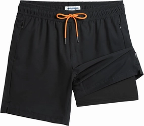 maamgic 2 in 1 Mens Swim Trunks 7 Inch Swim Shorts Swim Suits Board Shorts
