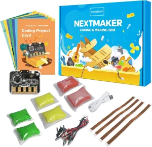Makeblock NextMaker STEM Kit for Kids Ages 8-10, Educational Coding Kit with Rich Online Learning Resources, STEM Toys Science Kit Gift for Kids to Learn Coding Engineering Electronics
