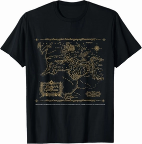 Map of Rohan and Gondor Middle Earth Adventure T-Shirt