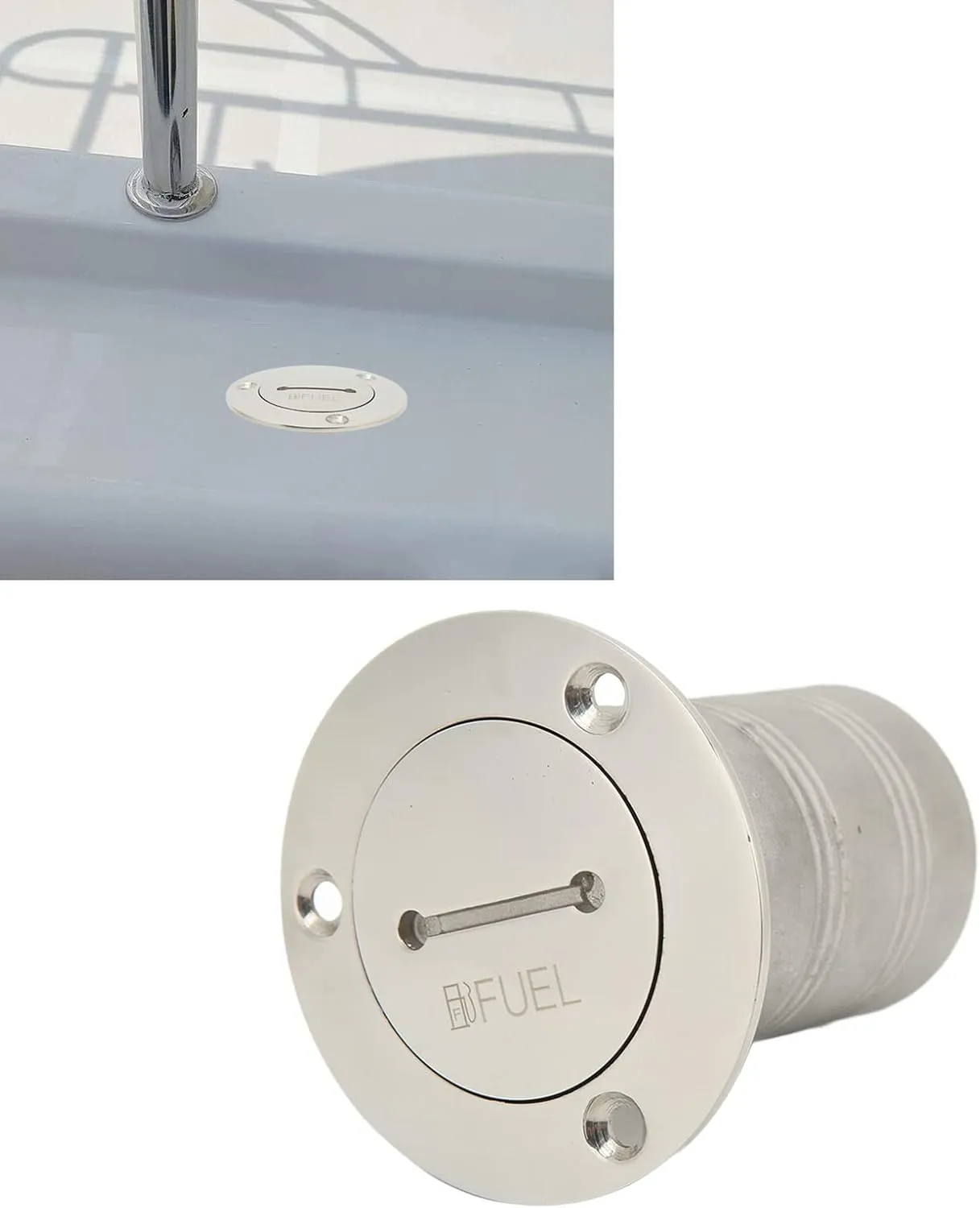 Marine Deck Filler Port 316 Stainless Steel Yachts Boats Trailer Tanks Deck Fill Filler