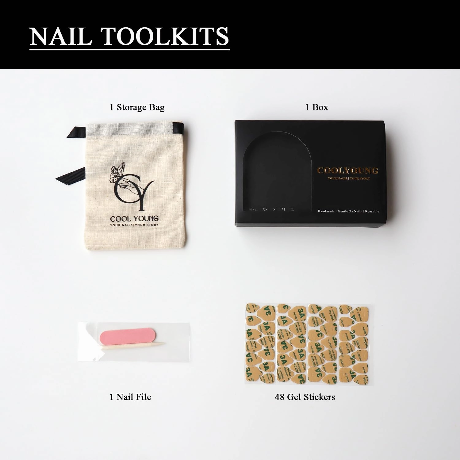Medium Length Press On Nails, Secret Garden, Holiday Nails Press On Floral Press On Nails Handmade and Reusable, 10 Pieces Cute Nails with 1 Branded Storage Bag and Gel Nail Kit, Size L
