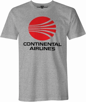 Men's Continental Airlines - Retro Airliner Logo T Shirt