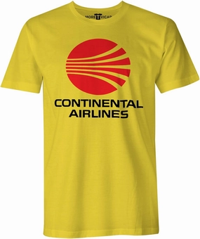 Men's Continental Airlines - Retro Airliner Logo T Shirt