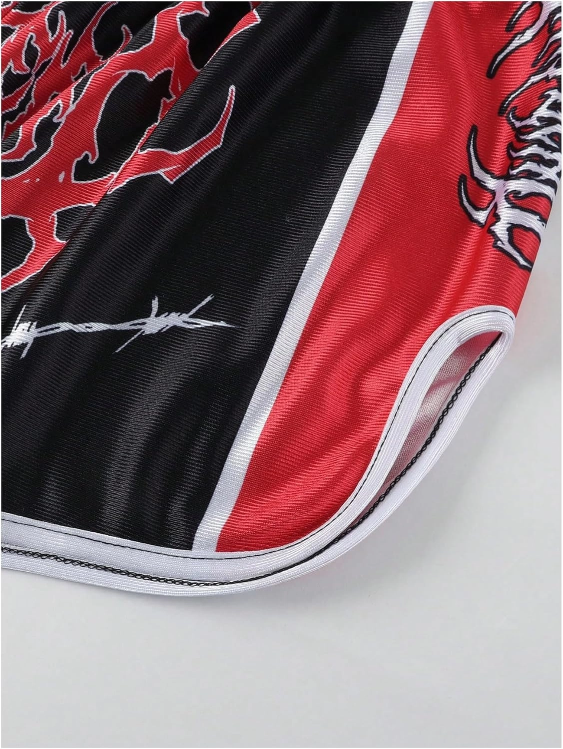 Men's Muay Thai Shorts Boxing Shorts Costume Elastic Waisted Letter Graphic Split Shorts Track Training Gym Clothing