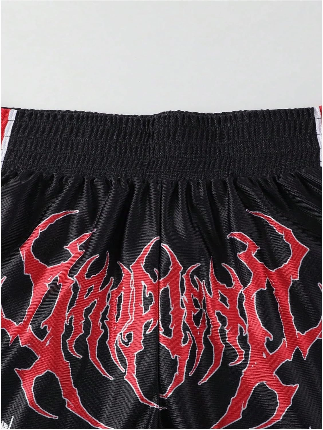 Men's Muay Thai Shorts Boxing Shorts Costume Elastic Waisted Letter Graphic Split Shorts Track Training Gym Clothing