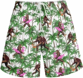 Men's Swim Trunk,Fashion Quick-Dry Beach Board Shorts with Mesh Lining Pockets
