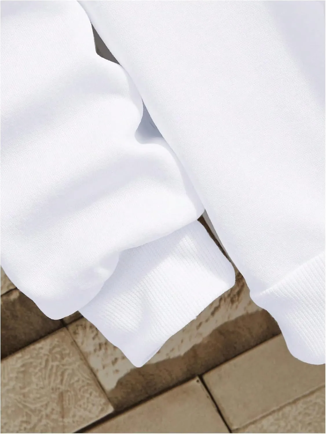Men's 2 Piece Sweat Set Letter Print Long Sleeve Pullover Sweatshirt and Jogger Sweatpants
