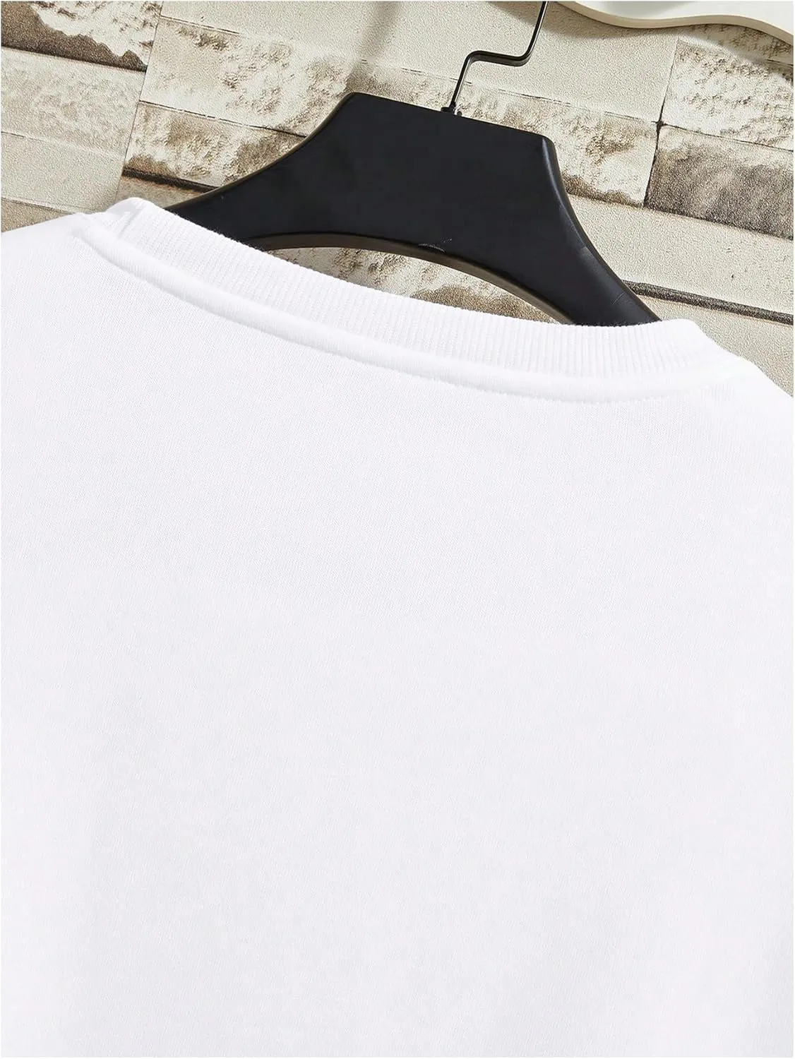 Men's 2 Piece Sweat Set Letter Print Long Sleeve Pullover Sweatshirt and Jogger Sweatpants
