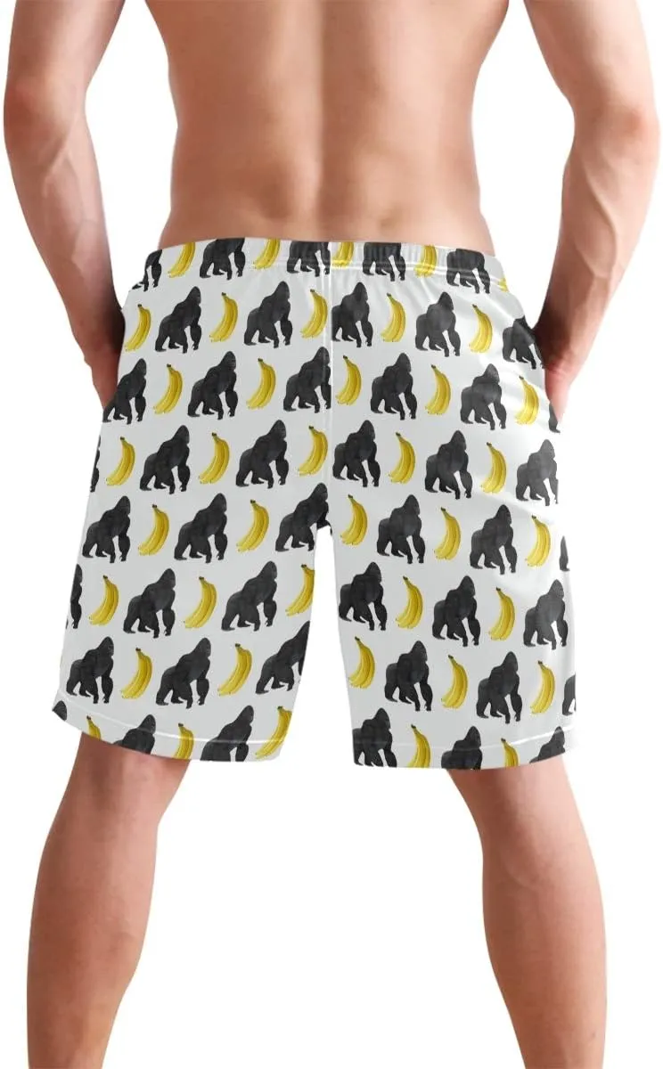 Men's Quick Dry Swim Trunks with Pockets Beach Board Shorts Bathing Suits