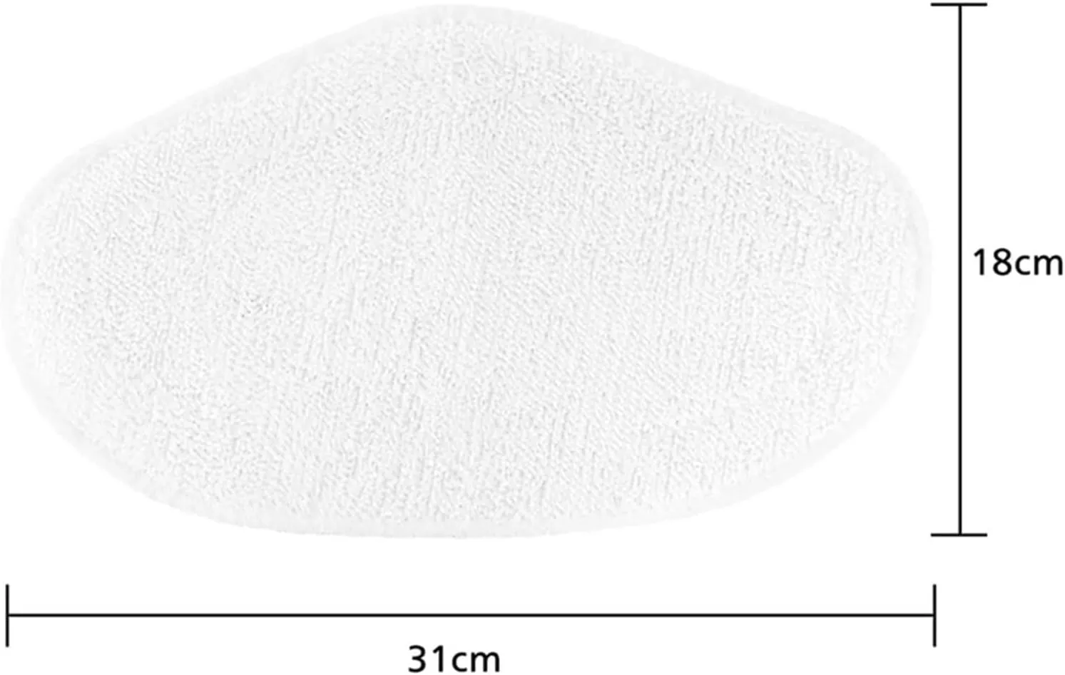 MeyeLo Steam Vacuum Cleaner Accessories,Microfiber Mop Cloth Replacement Parts Accessories,Washable Mop Rags.Compatible for Polti Kit PAEU0332 (Color : Glossy Black)