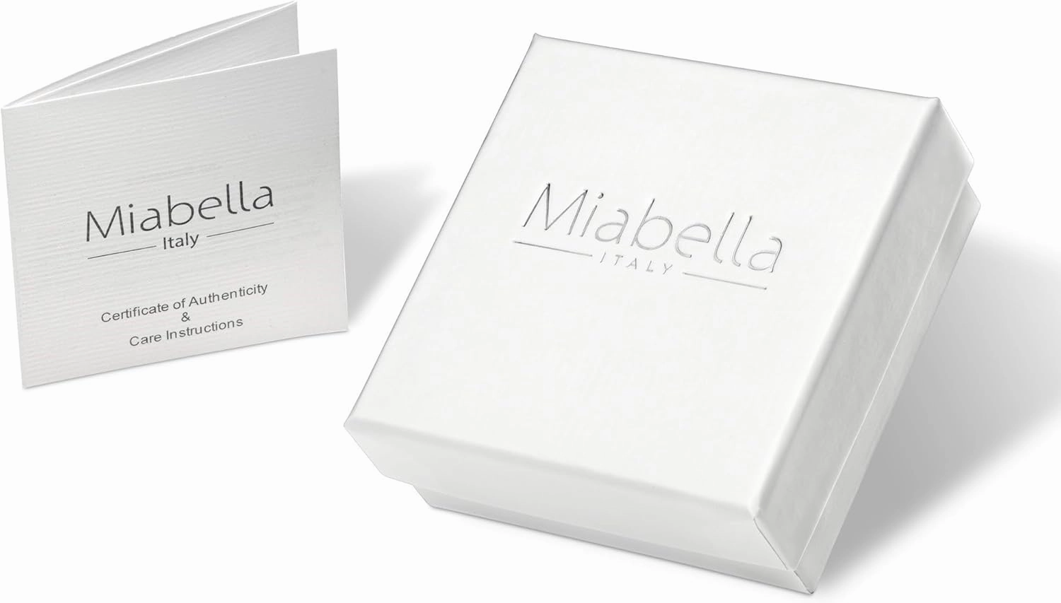 Miabella Italian 925 Sterling Silver or 18K Gold Plated Rosary Bead Cross Y Necklace Chain for Women