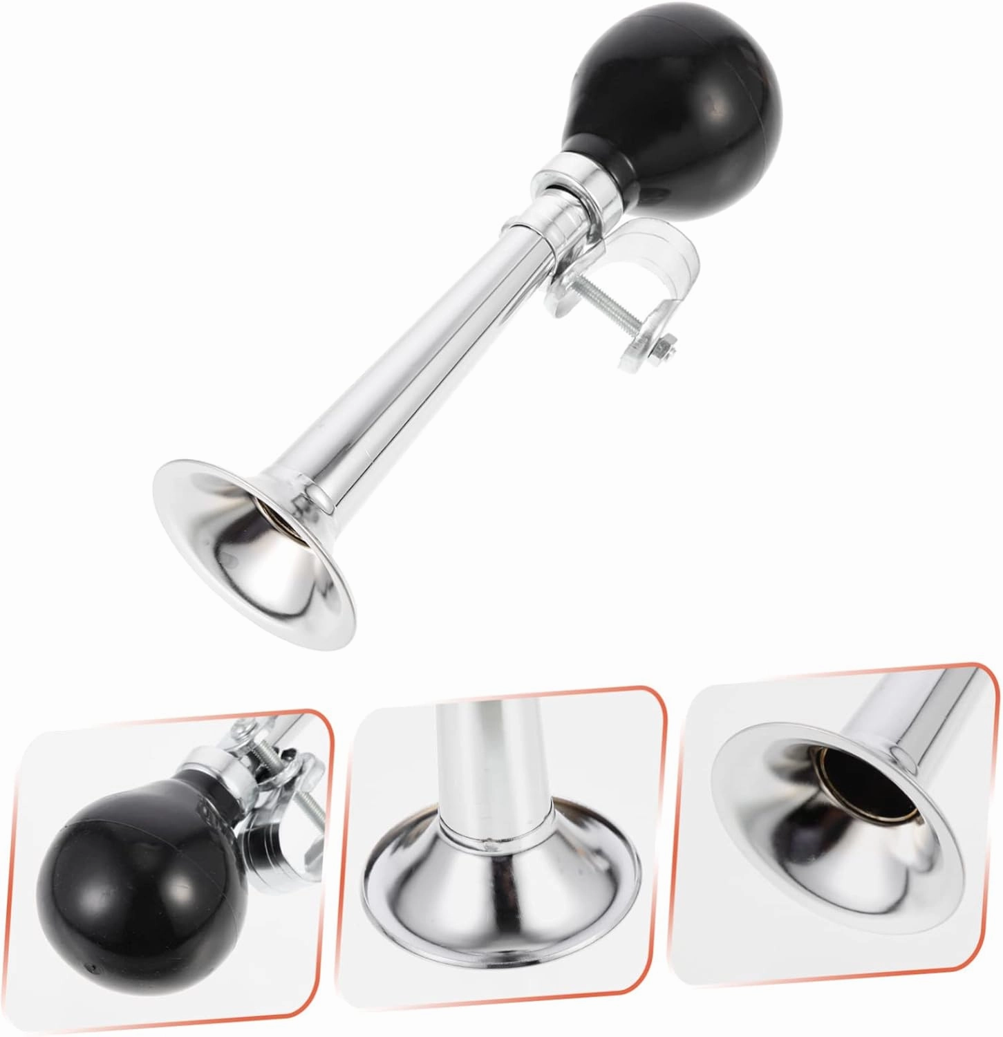 Mikinona 3pcs Bicycle Horn Air Fittings Bikes Kids' Bicycles Mountain Bike Bell Mini Ring Bell Bugle Horn Bike