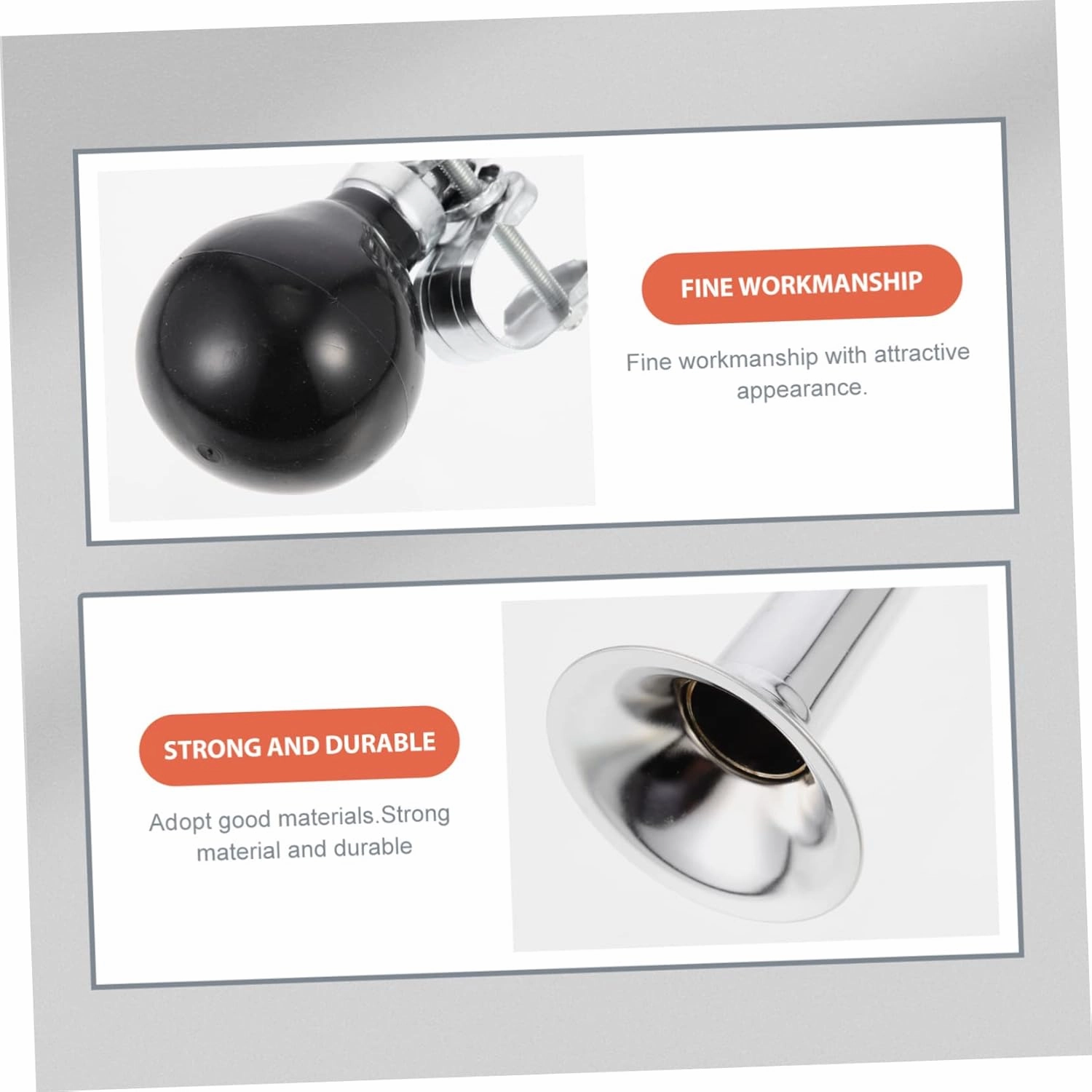 Mikinona 3pcs Bicycle Horn Air Fittings Bikes Kids' Bicycles Mountain Bike Bell Mini Ring Bell Bugle Horn Bike